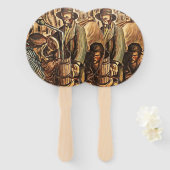 ムーンシナーがホワイト稲妻ウイスキー酒を作る ハンドファン (正面&裏面)