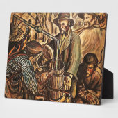 ムーンシナーがホワイト稲妻ウイスキー酒を作る フォトプラーク (側面)