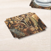 ムーンシナーがホワイト稲妻ウイスキー酒を作る ペーパーコースター (アングル)