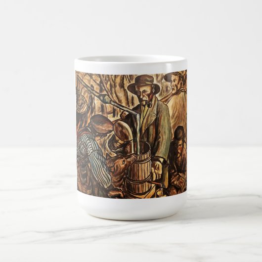 ムーンシナーがホワイト稲妻ウイスキー酒を作る モーフィングマグカップ (中央)