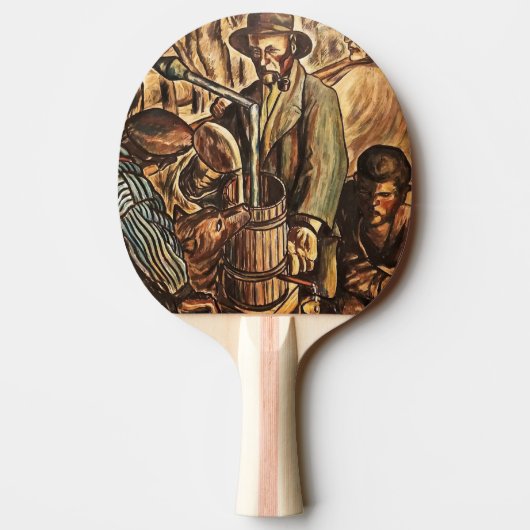 ムーンシナーがホワイト稲妻ウイスキー酒を作る 卓球ラケット (裏面)