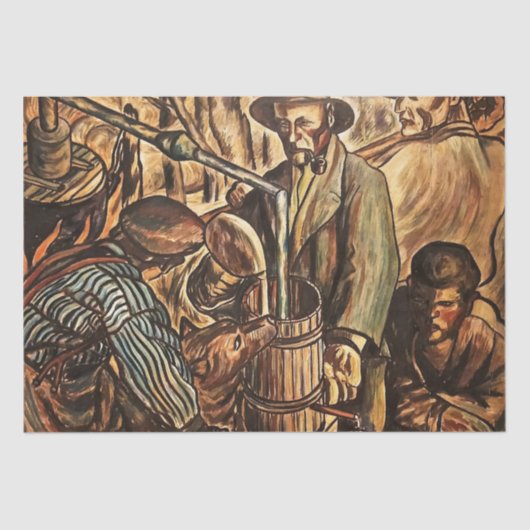 ムーンシナーがホワイト稲妻ウイスキー酒を作る 薄葉紙 (正面)