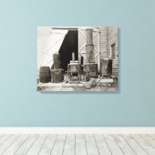 ムーンシャインが警察に押収された1926年 キャンバスプリント (インサイチュ (ウッドフロア))