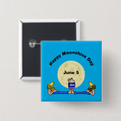 ムーンシャインの日広場ボタンと2ヒルビリオン 缶バッジ (正面&裏面)