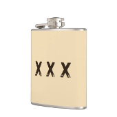 ムーンシャインスタイルモノグラム フラスク (左)