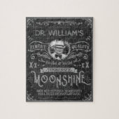 ムーンシャインヒルビリーメディシンヴィンテージカスタムグレー ジグソーパズル (縦)