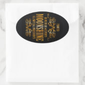 ムーンシャインラベル 楕円形シール (バッグ)