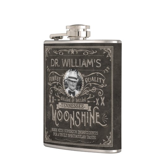 ムーンシャインヴィンテージヒルビリーメディシンカスタムグブラウン フラスク (左)