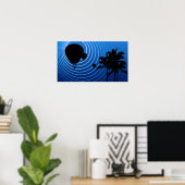 ムーンシャイン熱気球 ポスター (ホームオフィス)