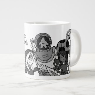 ムーンシャイン&スターフィッシュB&Wジャンボマグ ジャンボコーヒーマグカップ