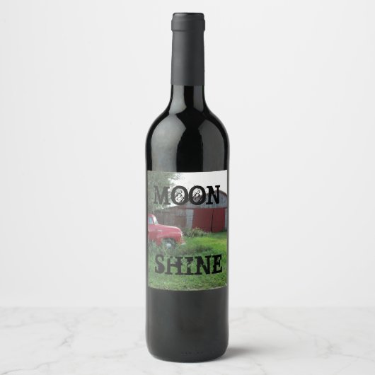 「ムーンシャイン」酒ラベル ワインラベル (正面)