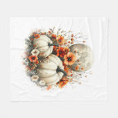 ムーンシャツカントリーカボチャ フリースブランケット (正面(横))