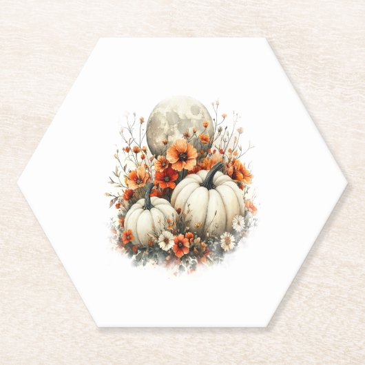 ムーンシャツカントリーカボチャ ペーパーコースター (正面)