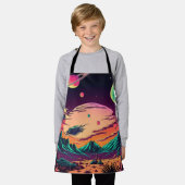 ムーンシュールレアリズム脱進法 エプロン (着用した状態)