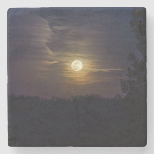 ムーンシルエット ストーンコースター (正面)