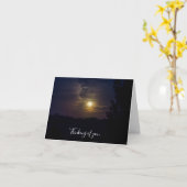 ムーンシルエ考えるットオブユーカード カード (黄色い花)