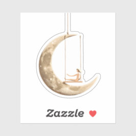 ムーンスイングステッお洒落カー：コズミックドリームデザイン シール