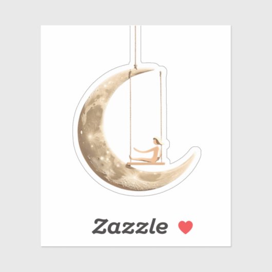 ムーンスイングステッお洒落カー：コズミックドリームデザイン シール (シート)