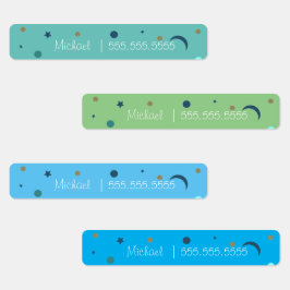 ムーンスクールクラスのランチネーム番号ラベル ラベル