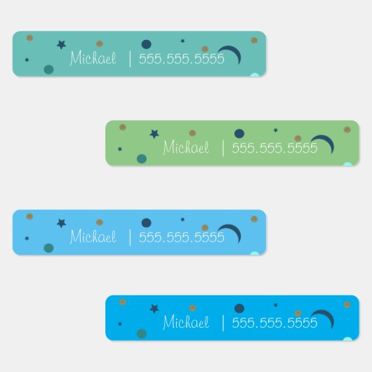 ムーンスクールクラスのランチネーム番号ラベル ラベル (グループ)