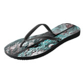 ムーンスケープ宇宙フォトアナグリプモザイク ビーチサンダル (アングル)