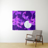 ムーンスケープ願い蝶、紫と深い紫 タペストリー (インサイチュ(横))