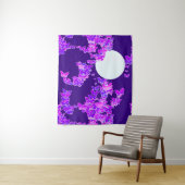 ムーンスケープ願い蝶、紫と深い紫 タペストリー (インサイチュ)