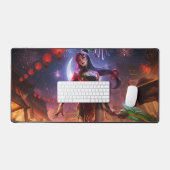 ムーンスコーンゲームデスクマット | ルナークイーンマウスパッド デスクマット (キーボード&マウス)