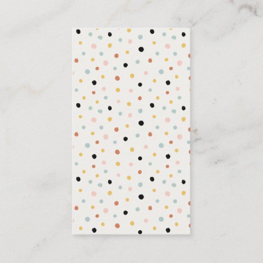 ムーンスターエレファントバニーおむつラッフルベビーシャワー エンクロージャーカード (裏面)