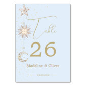 ムーンスターシナ結婚ル空エレガント テーブルナンバー (裏面)