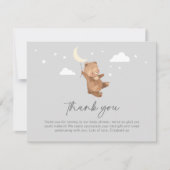 ムーンスターズがベビーシャワーを浴びる サンキューカード (正面)