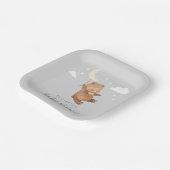 ムーンスターズがベビーシャワーを浴びる ペーパープレート (傾斜あり)