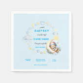 ムーンスターズクラウドに浮かぶ夢のようなクマ スタンダードカクテルナプキン (正面)