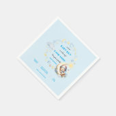 ムーンスターズクラウドに浮かぶ夢のようなクマ スタンダードカクテルナプキン (角)