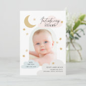 ムーンスターズクラウドアーチフォトカラフル誕生 案内状 (スタンド正面)