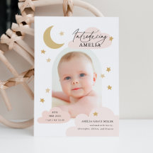 ムーンスターズクラウドアーチフォトピンク赤面誕生