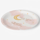 ムーンスターズトゥインクルトゥインクルガールベビーシャワー ペーパープレート (アングル)