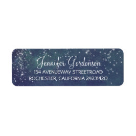 ムーンスターズネイビー結婚きらめく ラベル