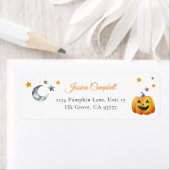 ムーンスターズハロウィーンパンプキン差出人住所ラベル ラベル (インサイチュ)