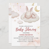 ムーンスターズベイビーシャワーブック 封入カード 招待状 (正面/裏面)