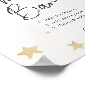 ムーンスターズベビーシャワーミモザバーサイン ポスター (角)