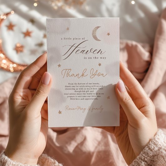 ムーンスターズリトルピース天国ベビーシャワー サンキューカード