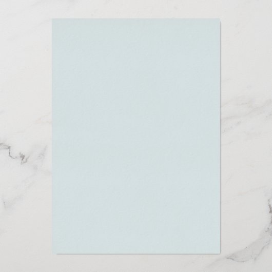 ムーンスターズ写真コラージュ青の誕生のお知らせ 箔招待状 (裏面)