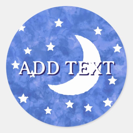 ムーンスターズ水彩デコール ラウンドシール (正面)