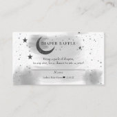 ムーンスターズ赤ちゃんシャワーおむつラッフル エンクロージャーカード (正面)