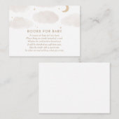 ムーンスターズ赤ちゃんシャワー本ベビーリクエストEncl エンクロージャーカード (正面/裏面)