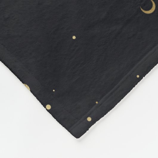 ムーンスターズ金ゴールドカスタム引用文孫娘 フリースブランケット (角)