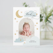 ムーンスターズ雲アーチ写真ブルーありがとう サンキューカード (スタンド正面)