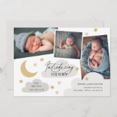 ムーンスターズ雲3フォトコラージンググレー 案内状 (正面/裏面)