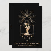 *~*ムーンスターズ黄金女神の海水浴urn 5x7 サンキューカード (正面/裏面)